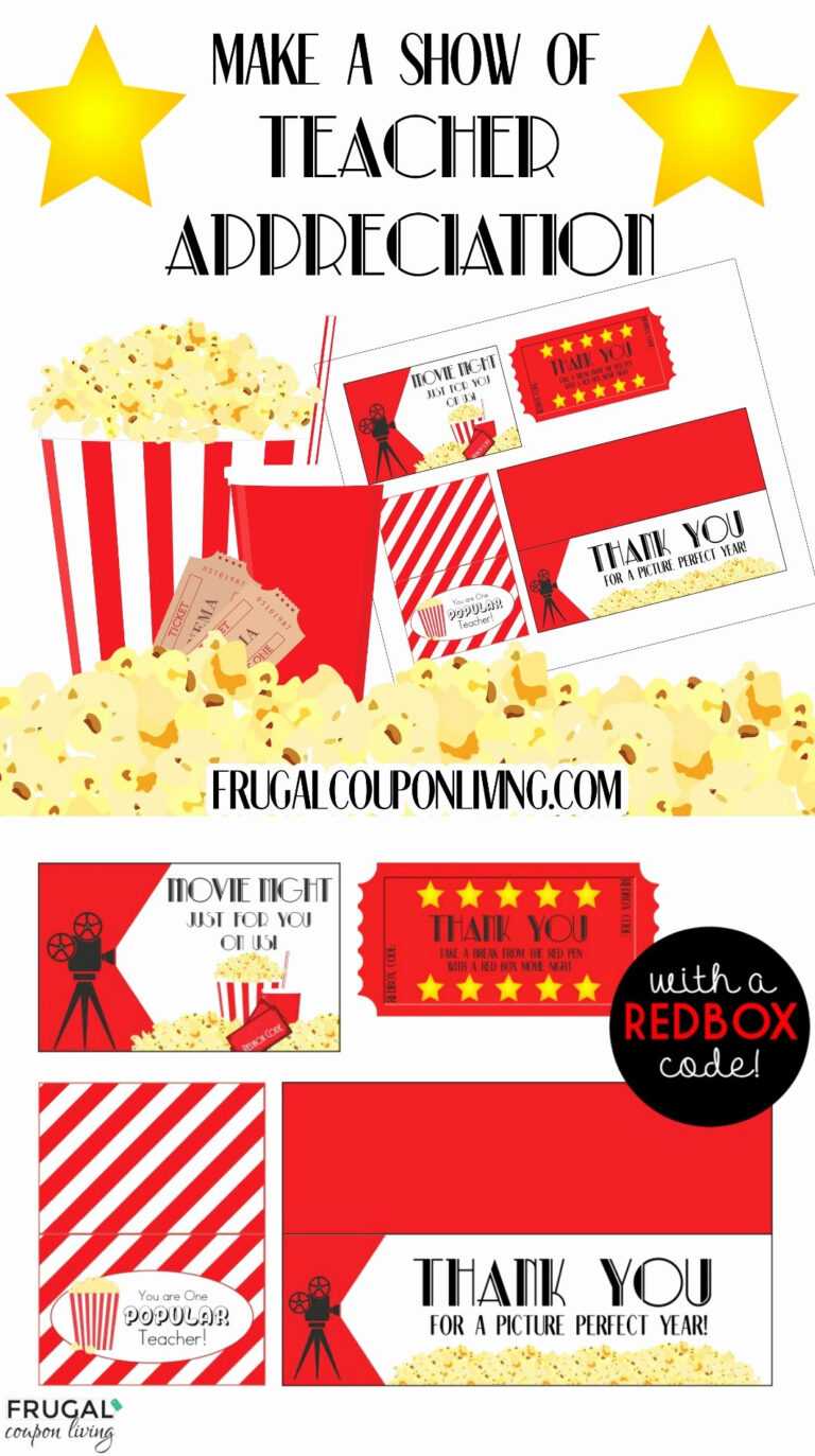 30 Redbox Gift Certificate Template Pryncepality Inside Movie Gift