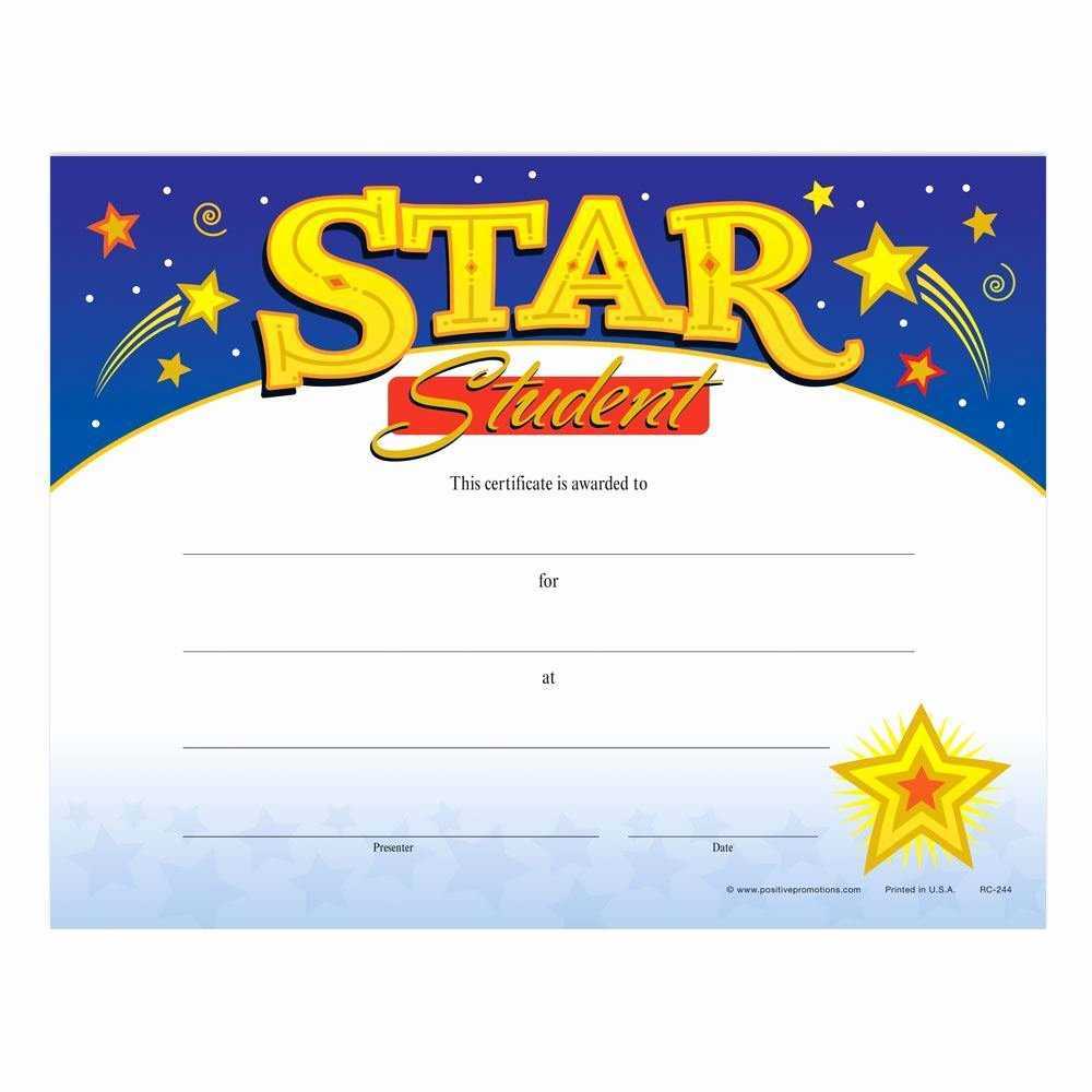 30 Star Of The Week Templates | Pryncepality In Star Of The Week Certificate Template