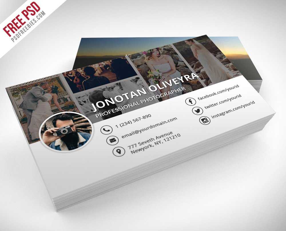 300+ Best Free Business Card Psd And Vector Templates – Psd Regarding Photography Business Card Template Photoshop