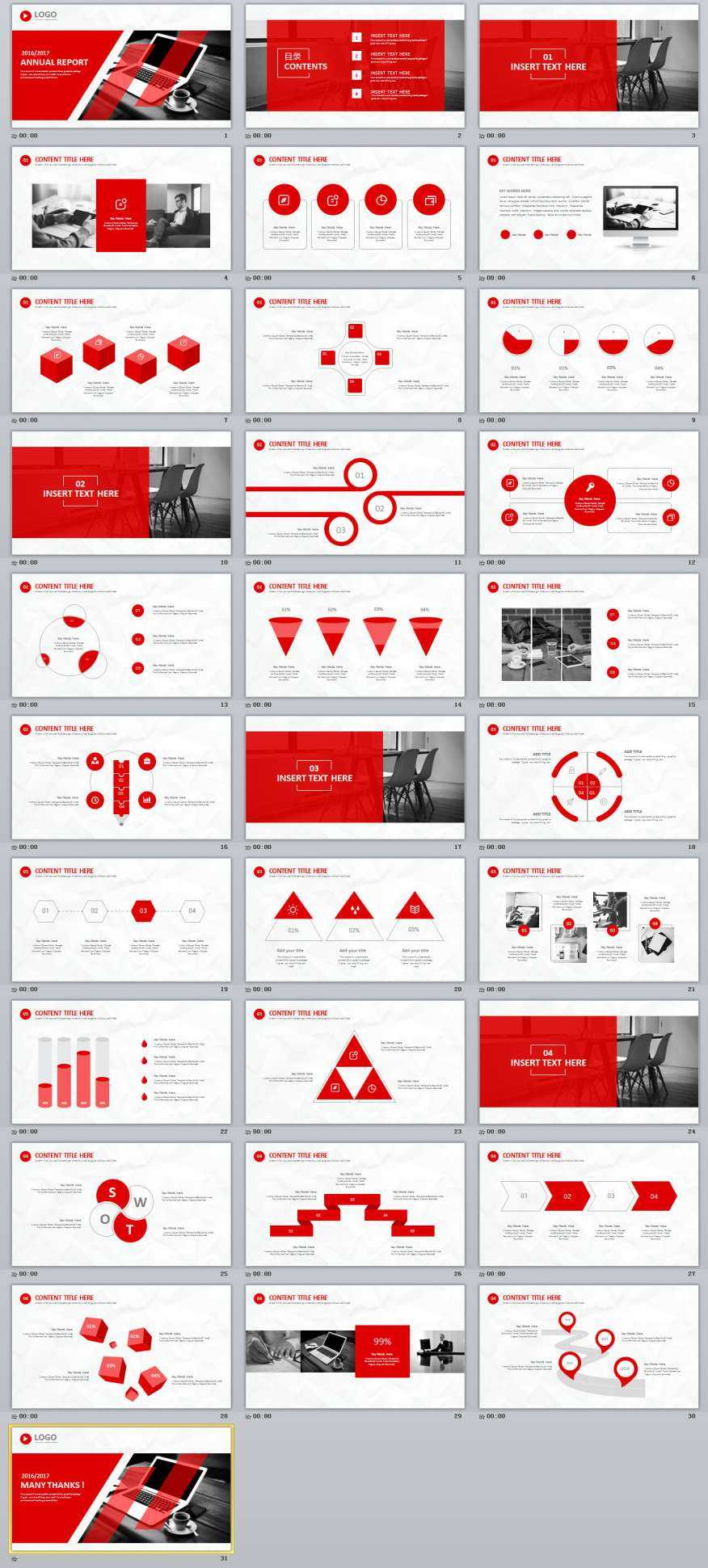 31+ Best Red Annual Report Powerpoint Template Regarding Powerpoint Template Resolution