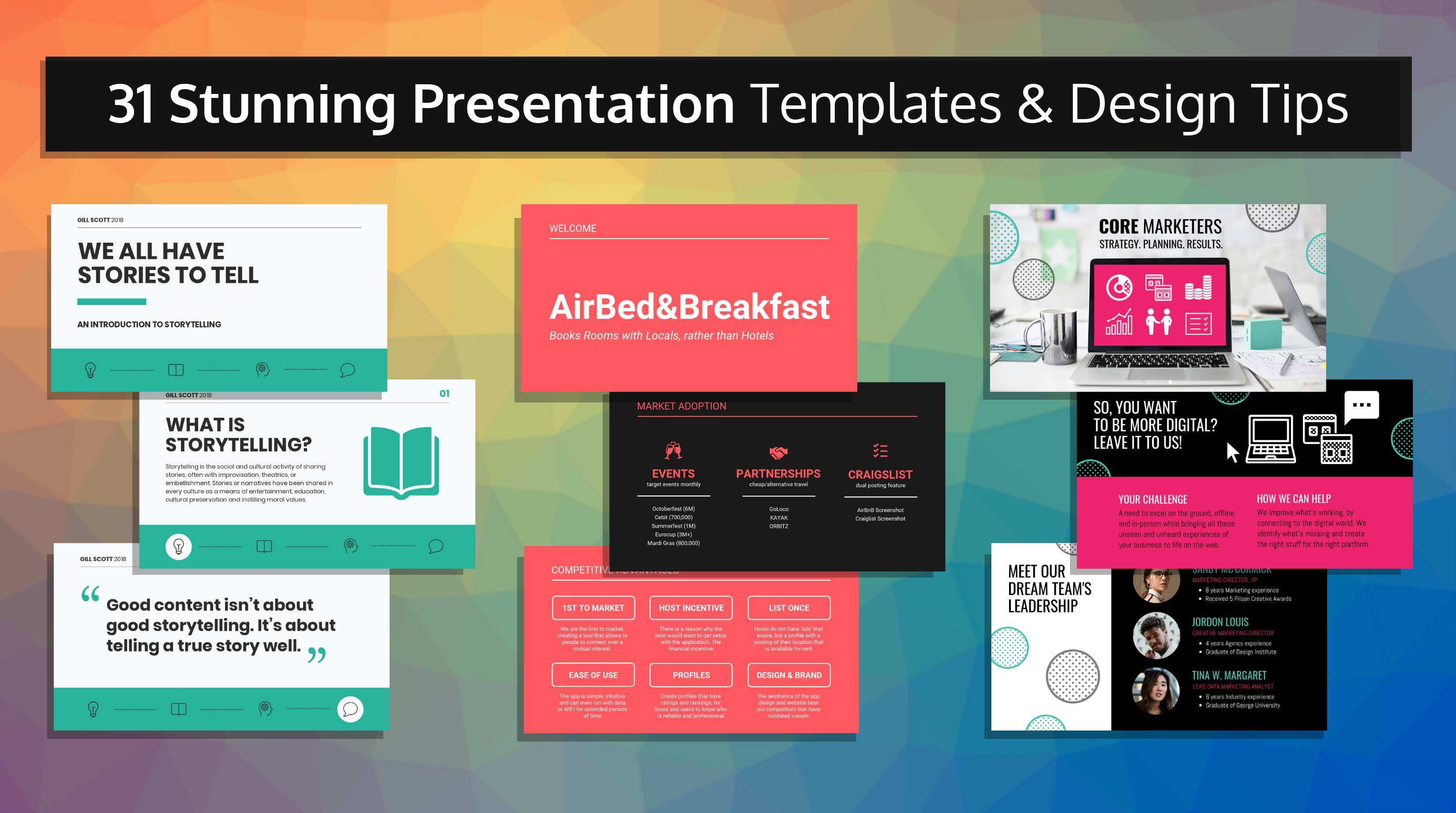 31 Stunning Presentation Templates And Design Tips Intended For Sample Templates For Powerpoint Presentation