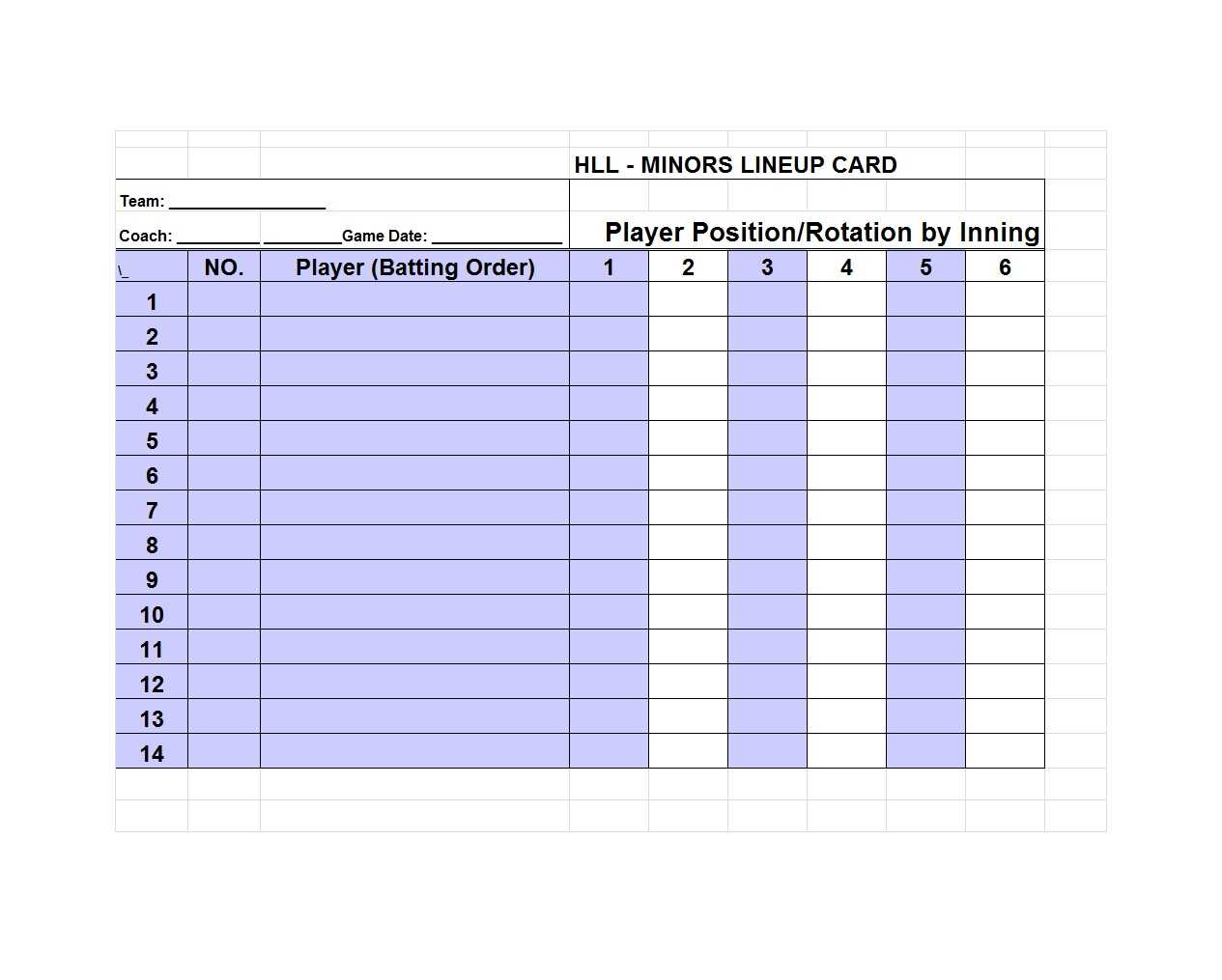 33 Printable Baseball Lineup Templates [Free Download] ᐅ Regarding Free Baseball Lineup Card Template