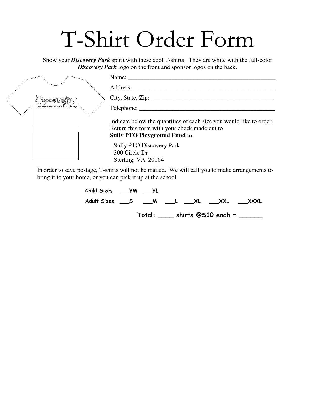 35 Awesome T Shirt Order Form Template Free Images Throughout Blank T Shirt Order Form Template