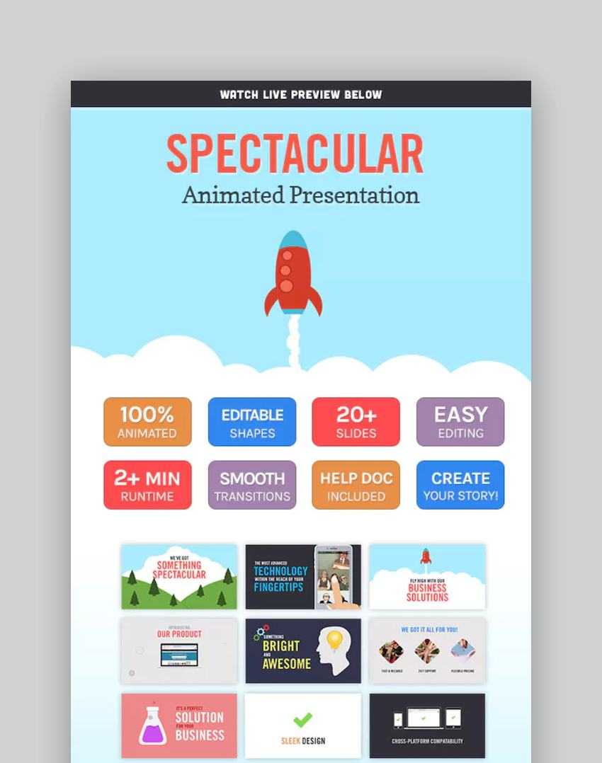 35+ Best Free & Premium Animated Powerpoint Templates With For Powerpoint Presentation Animation Templates