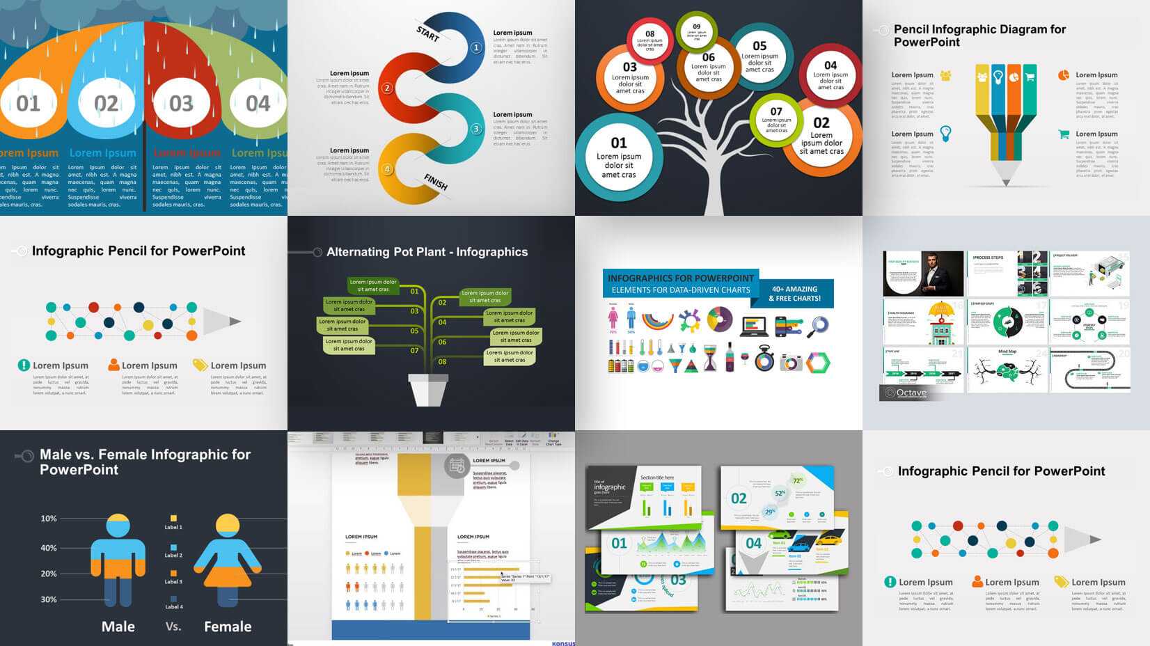 35+ Free Infographic Powerpoint Templates To Power Your Throughout How To Design A Powerpoint Template
