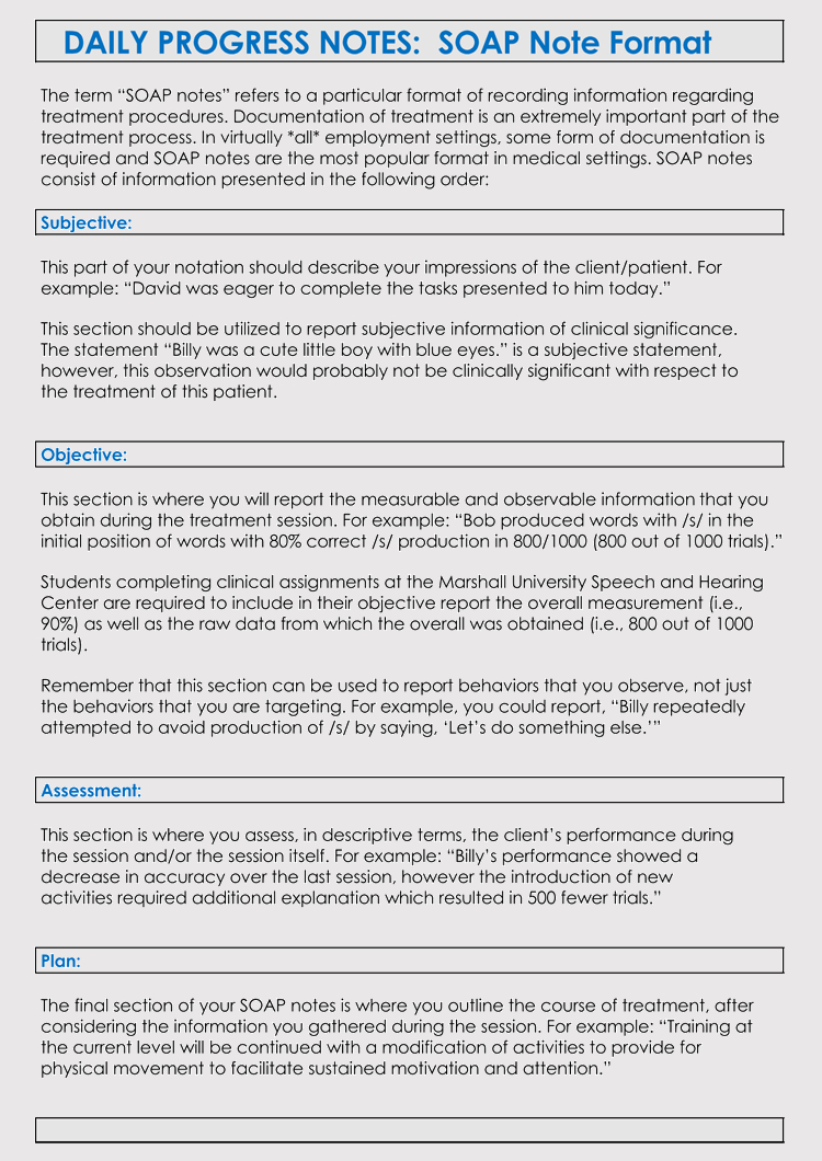 35+ Soap Note Examples (Blank Formats & Writing Tips) Intended For Soap Report Template