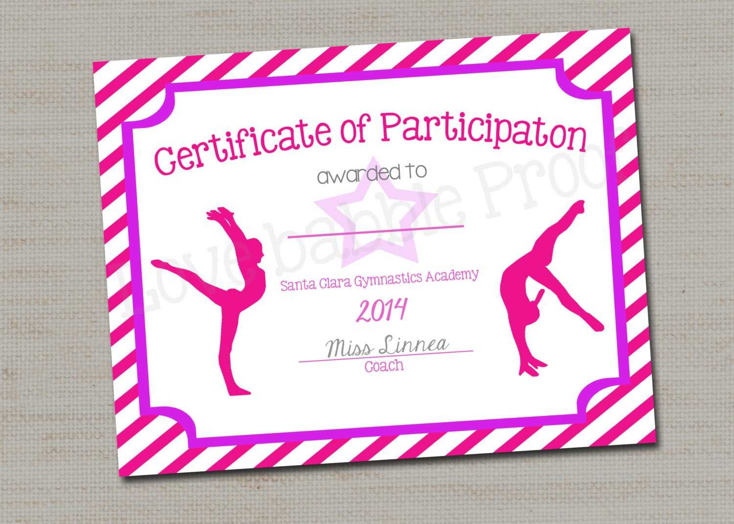 37 Free Printable Gymnastics Award Certificates, Gymnastics Pertaining To Gymnastics Certificate Template
