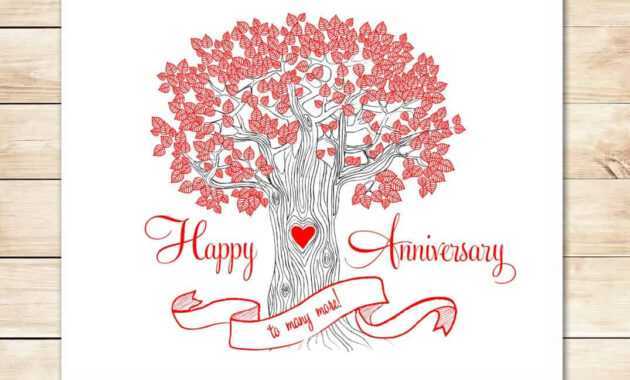 39+ Free Anniversary Card Templates In Word Excel Pdf within Word Anniversary Card Template