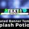 3D Advanced Minecraft Server Banner Template (Gif) – "splash Potion" Inside Minecraft Server Banner Template