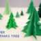 3D Paper Christmas Tree Regarding 3D Christmas Tree Card Template