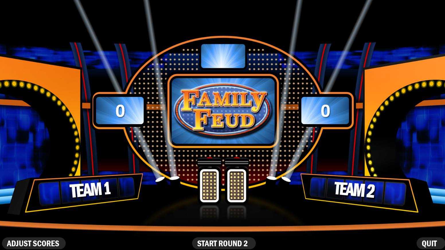 4 Best Free Family Feud Powerpoint Templates Pertaining To Family Feud Game Template Powerpoint Free