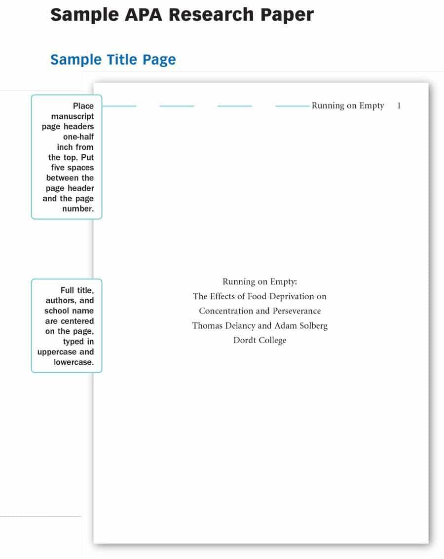 40+ Apa Format / Style Templates (In Word & Pdf) ᐅ Template Lab Intended For Apa Research Paper Template Word 2010