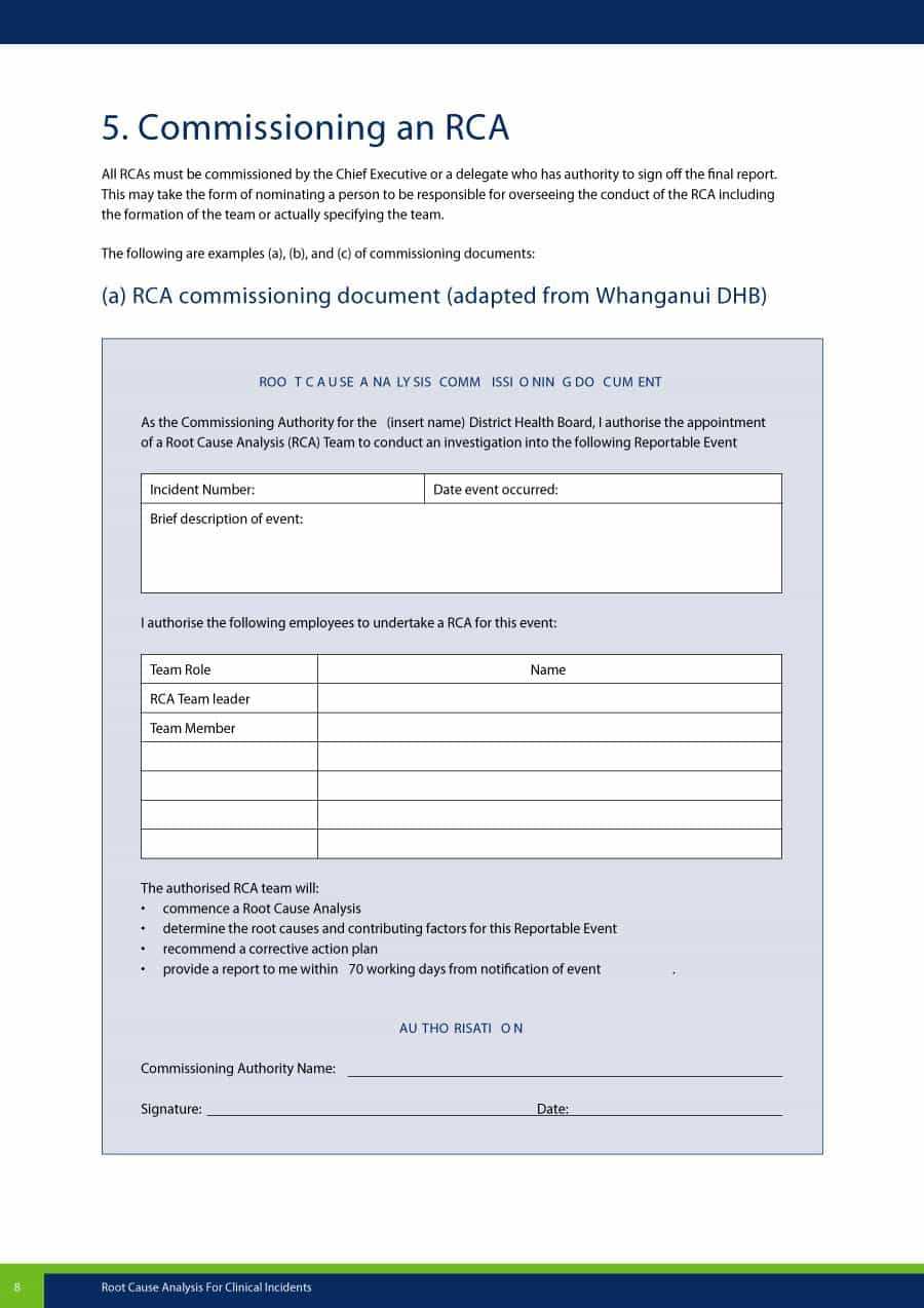 40+ Effective Root Cause Analysis Templates, Forms & Examples Intended For Root Cause Report Template