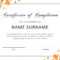 40 Fantastic Certificate Of Completion Templates [Word In Certificate Of Achievement Template Word