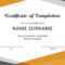 40 Fantastic Certificate Of Completion Templates [Word In Template For Training Certificate