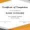 40 Fantastic Certificate Of Completion Templates [Word Inside Sample Certificate Of Participation Template
