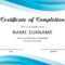 40 Fantastic Certificate Of Completion Templates [Word Regarding Template For Training Certificate