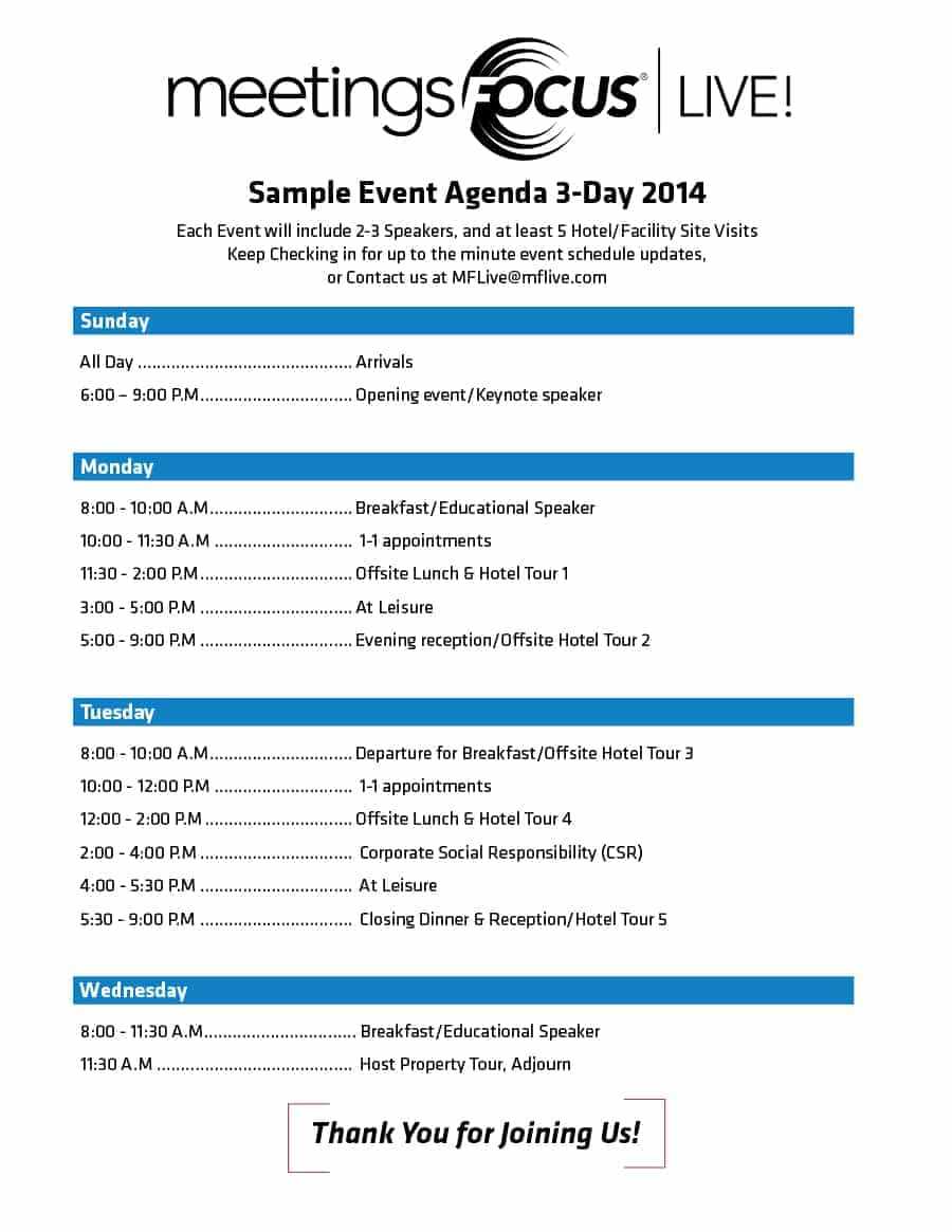 40+ Free Event Program Templates / Designs – Template Archive With Event Agenda Template Word