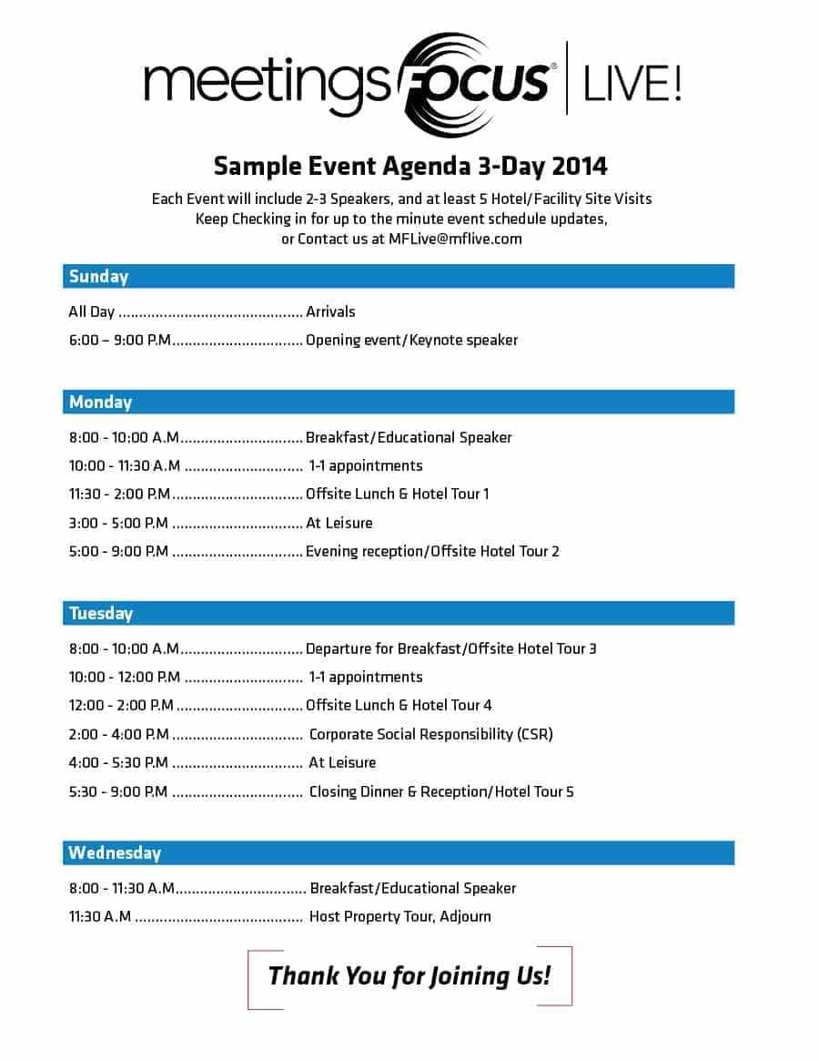 40+ Free Event Program Templates / Designs – Template Archive With Event Agenda Template Word