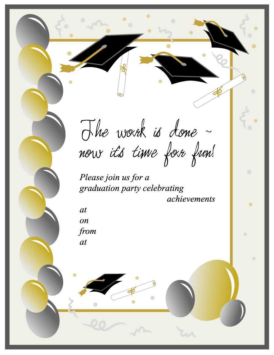 40+ Free Graduation Invitation Templates ᐅ Template Lab For Free Graduation Invitation Templates For Word