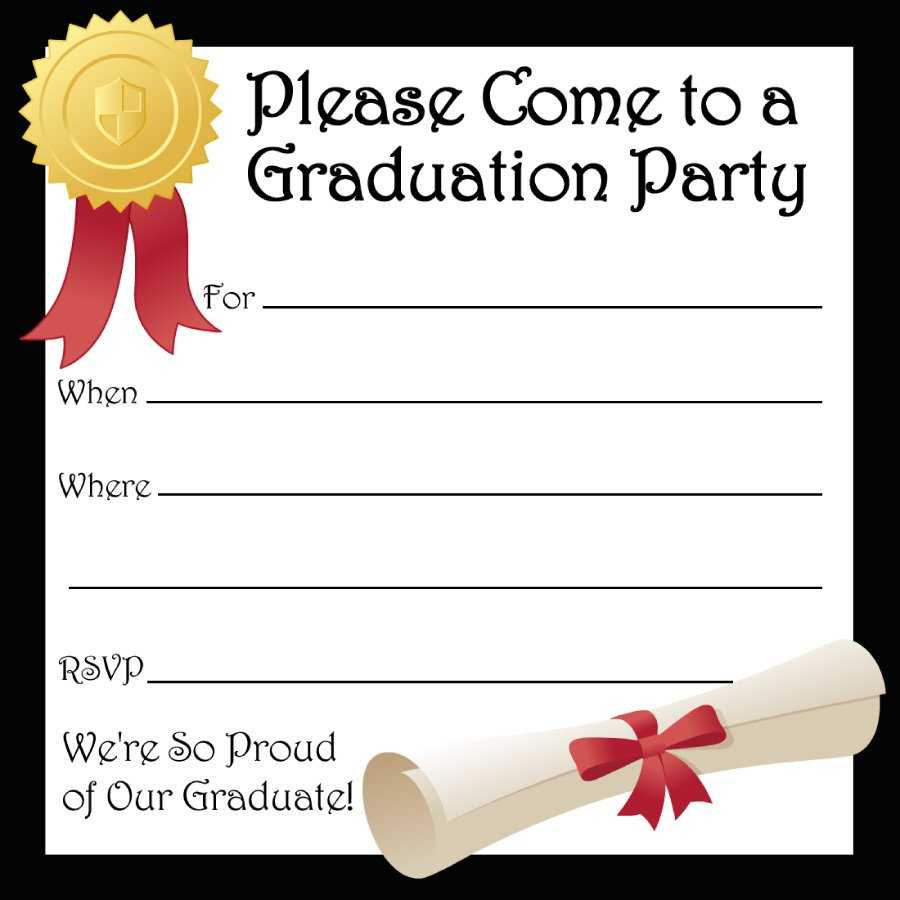 40+ Free Graduation Invitation Templates ᐅ Template Lab With Graduation Party Invitation Templates Free Word