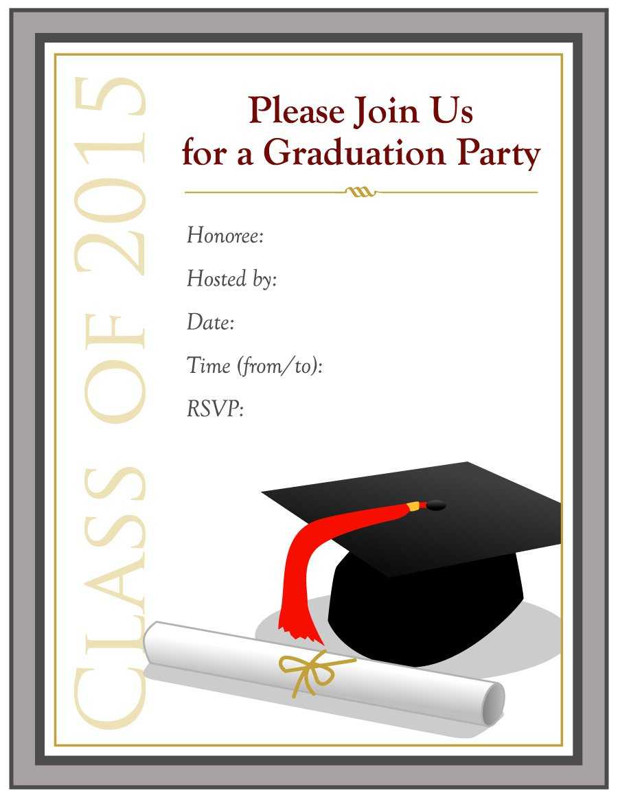 40+ Free Graduation Invitation Templates ᐅ Template Lab Within Graduation Invitation Templates Microsoft Word