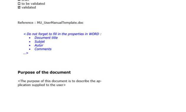 40 Free Instruction Manual Templates [Operation / User Manual] with Instruction Sheet Template Word