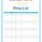 40 Free Price List Templates (Price Sheet Templates) ᐅ For Rate Card Template Word