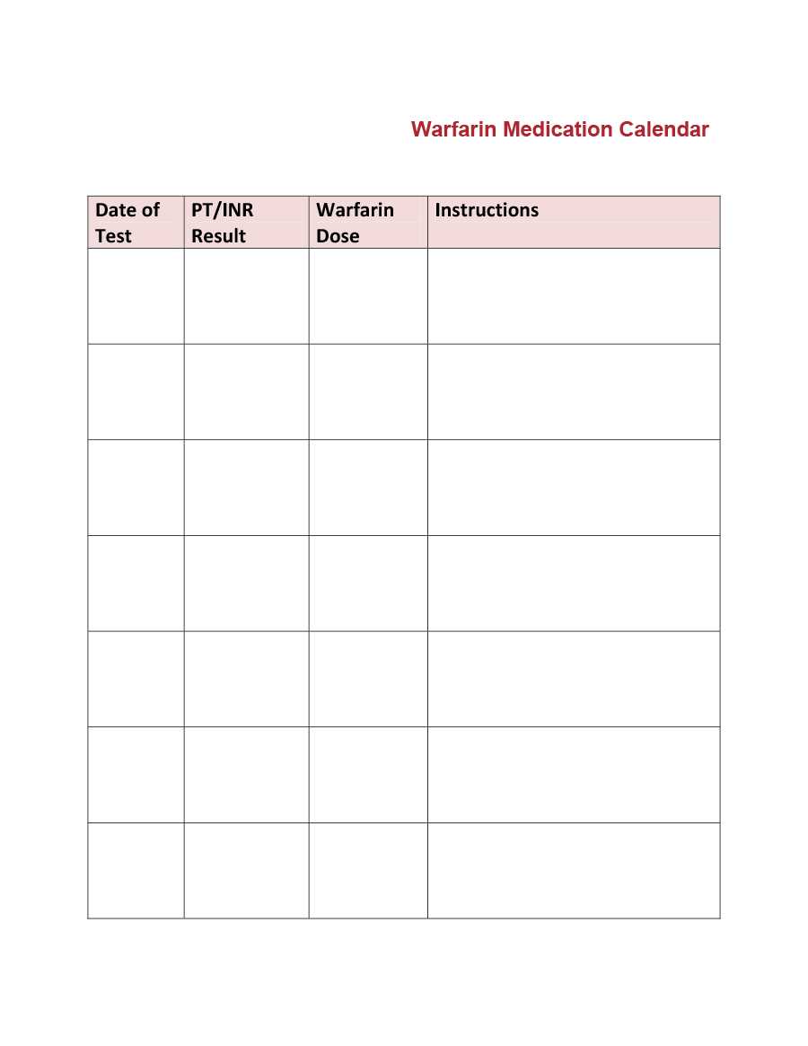 40 Great Medication Schedule Templates (+Medication Calendars) In Medication Card Template