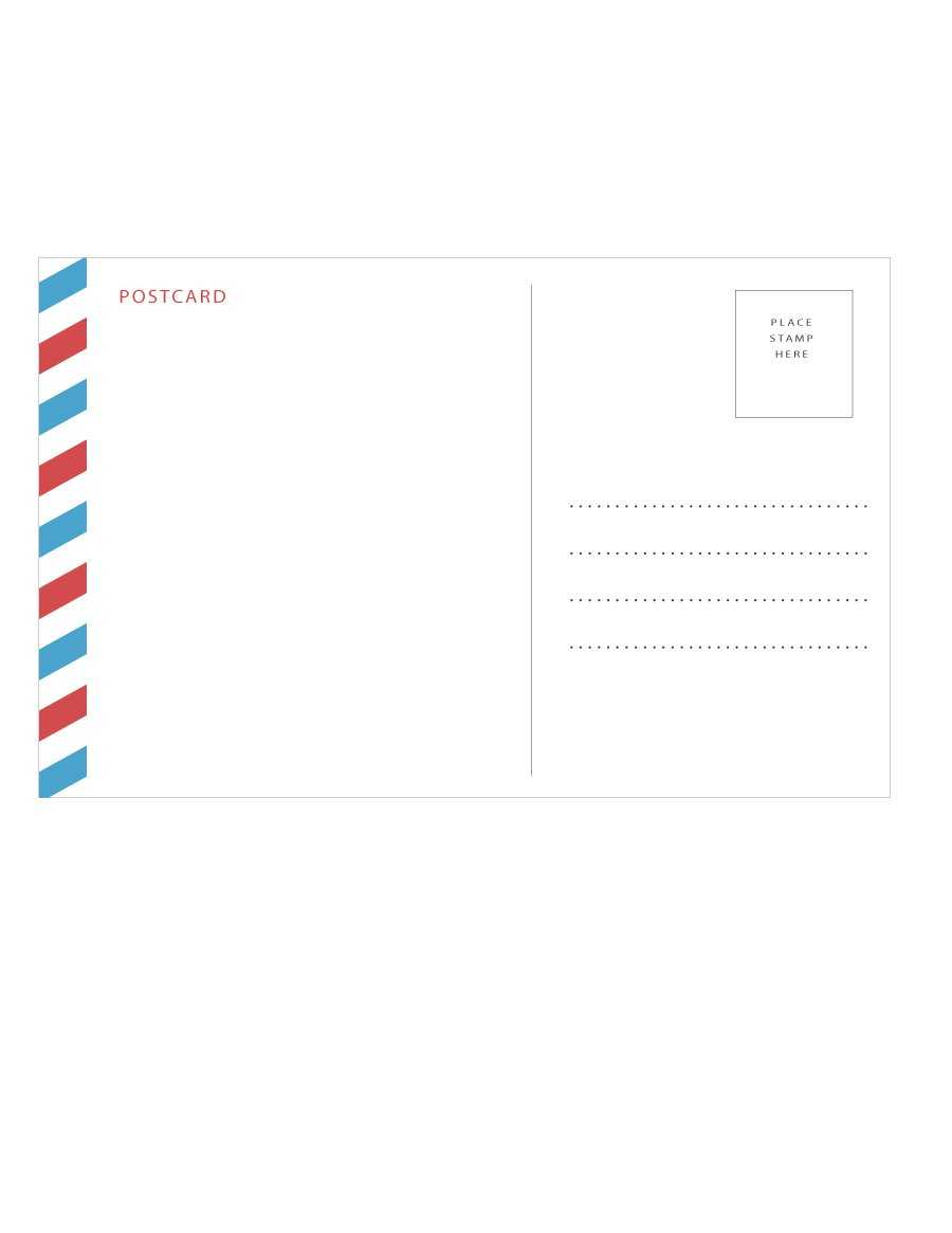 40+ Great Postcard Templates & Designs [Word + Pdf] ᐅ Pertaining To Free Blank Postcard Template For Word