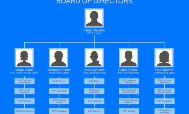40 Organizational Chart Templates (Word, Excel, Powerpoint) for Organogram Template Word Free
