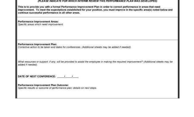 40+ Performance Improvement Plan Templates &amp; Examples pertaining to Performance Improvement Plan Template Word