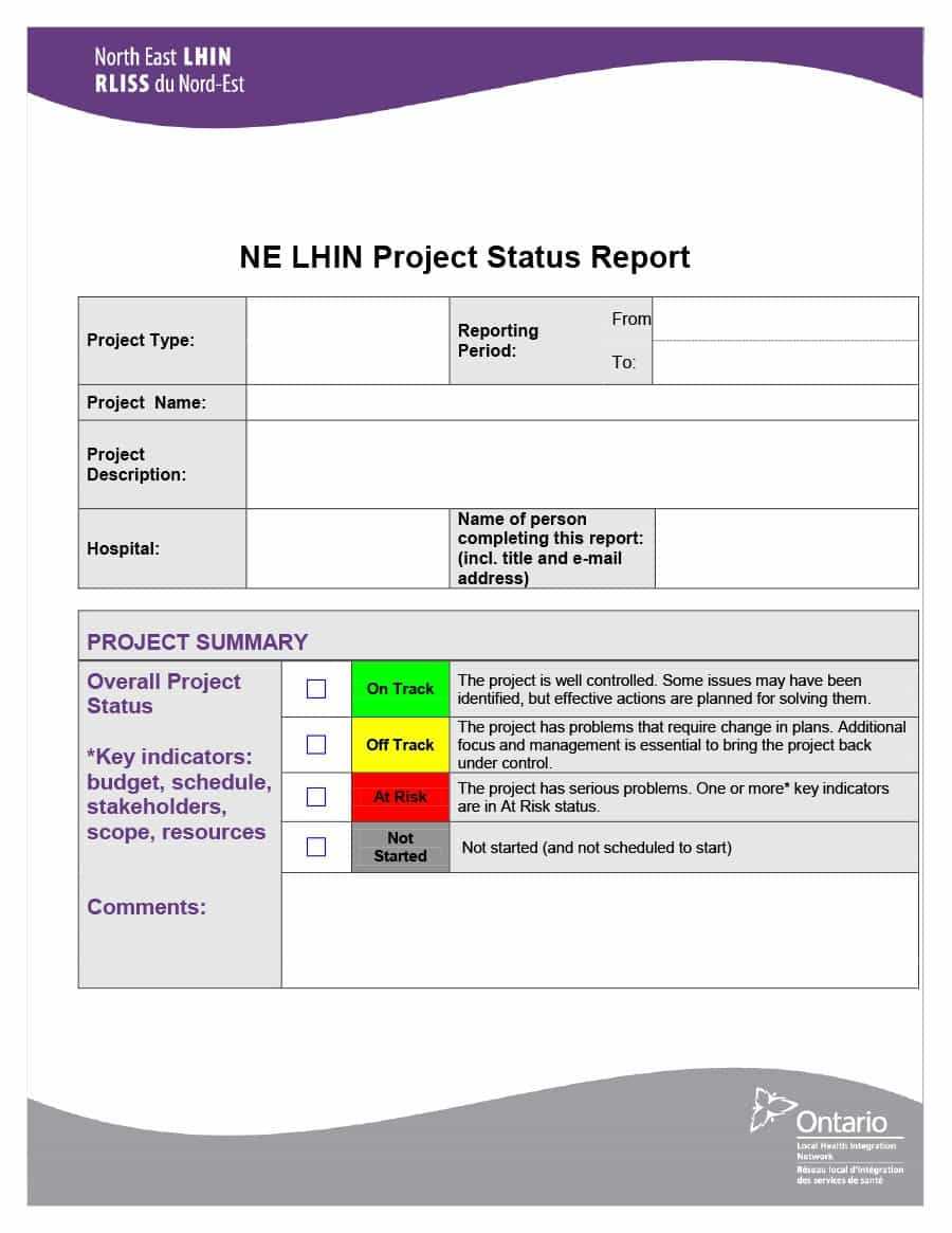 40+ Project Status Report Templates [Word, Excel, Ppt] ᐅ For Weekly Progress Report Template Project Management