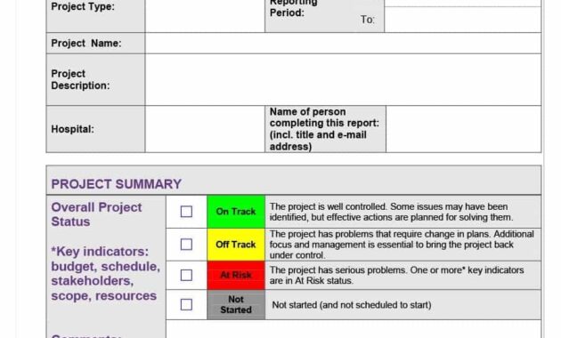 40+ Project Status Report Templates [Word, Excel, Ppt] ᐅ inside Weekly Status Report Template Excel