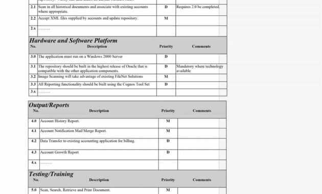 40+ Simple Business Requirements Document Templates ᐅ pertaining to Report Requirements Document Template