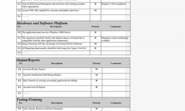 40+ Simple Business Requirements Document Templates ᐅ pertaining to Reporting Requirements Template