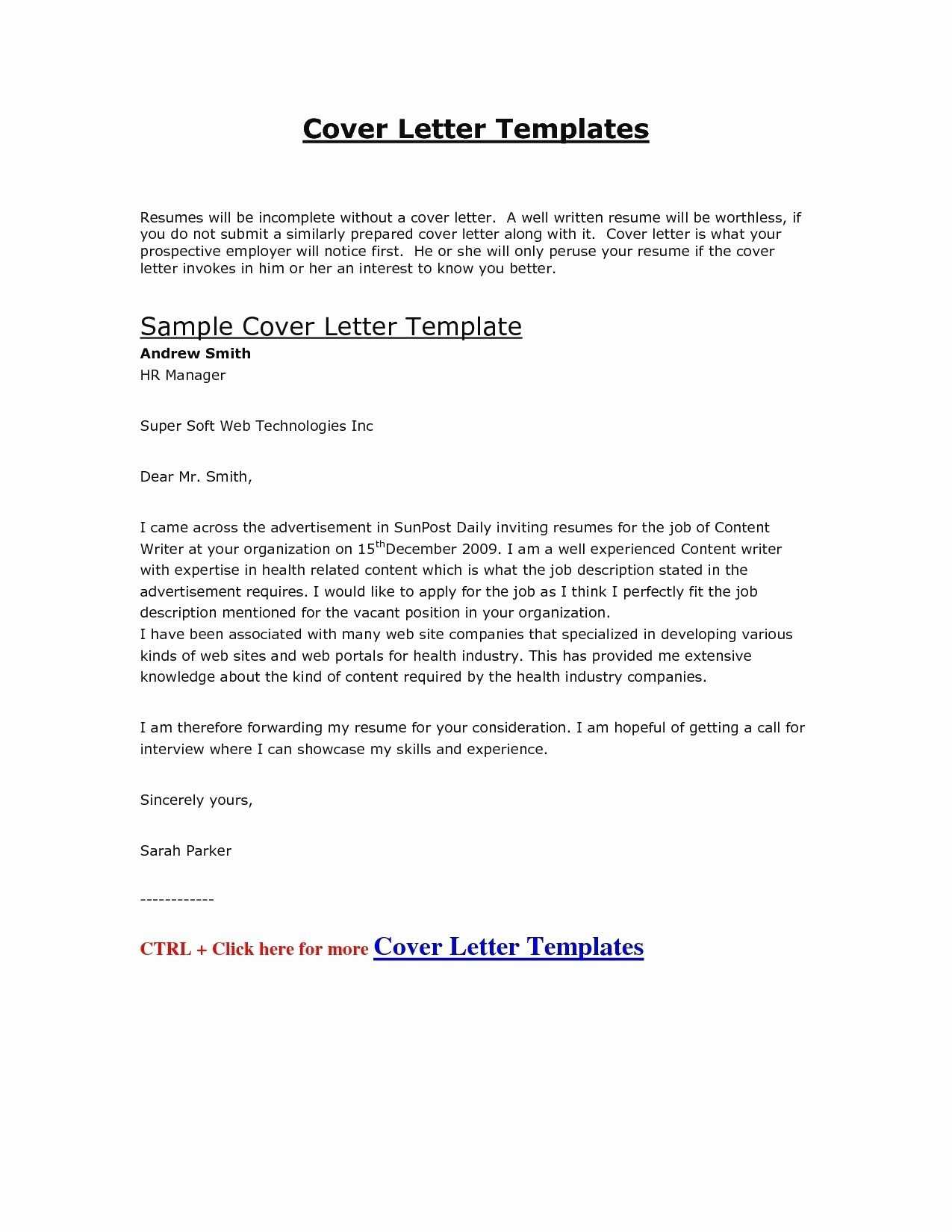 summary annual report cover letter sample