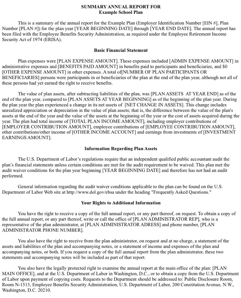 401K Summary Annual Report: Everything You Need To Know Regarding Summary Annual Report Template