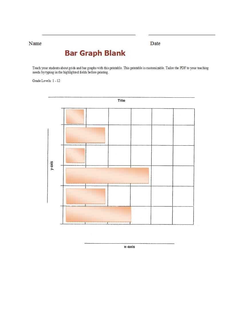 41 Blank Bar Graph Templates [Bar Graph Worksheets] ᐅ Pertaining To Blank Picture Graph Template