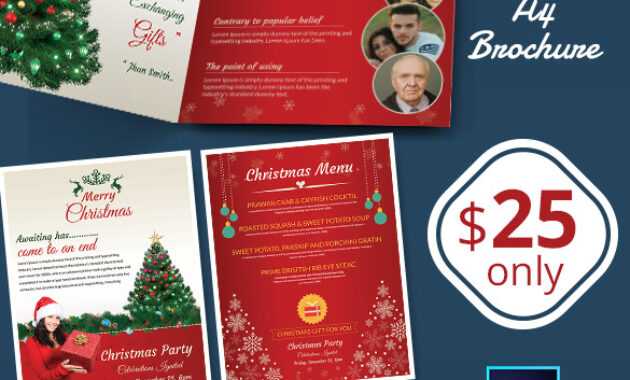 41+ Christmas Brochures Templates - Psd, Word, Publisher within Christmas Brochure Templates Free