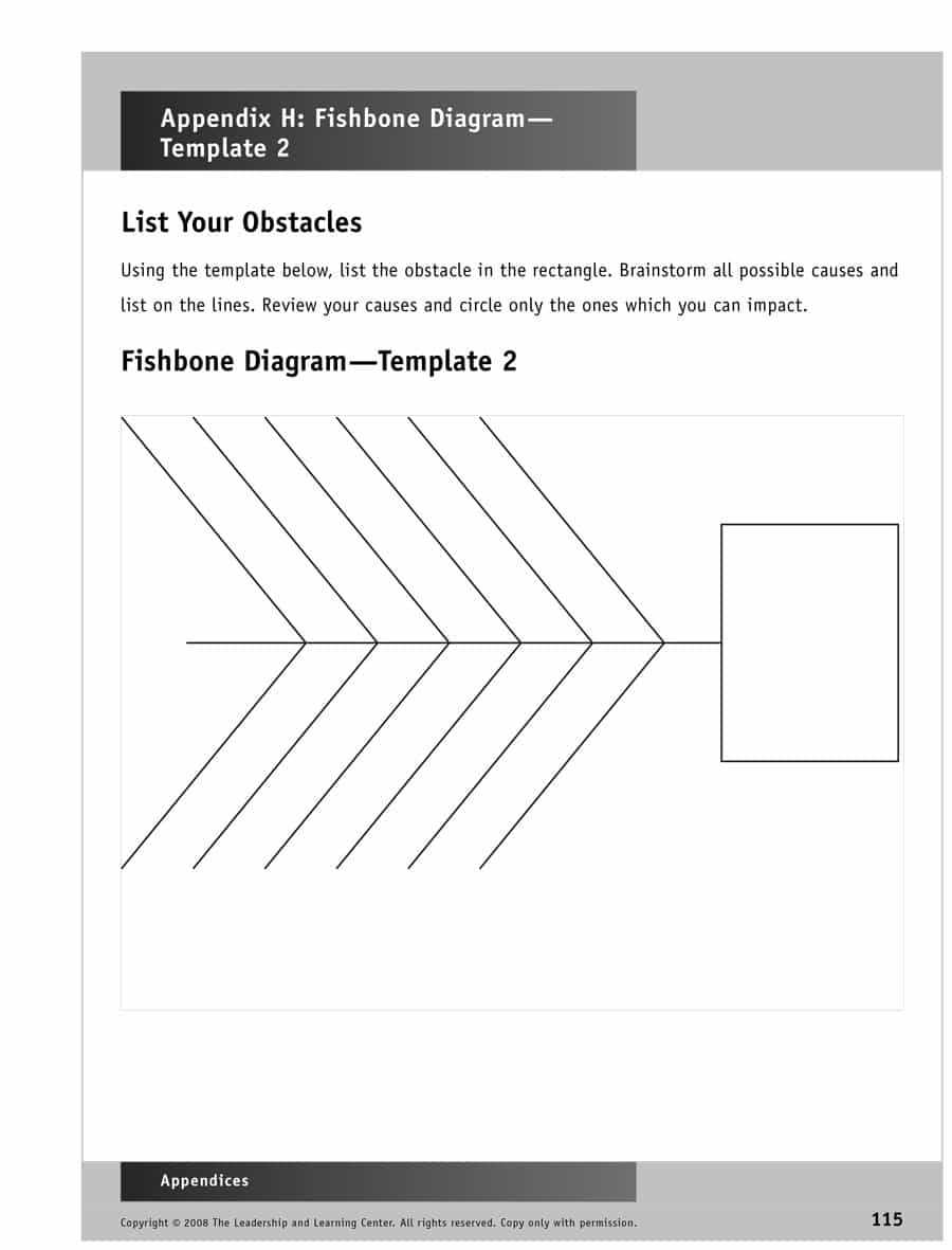 43 Great Fishbone Diagram Templates & Examples [Word, Excel] Regarding Blank Fishbone Diagram Template Word