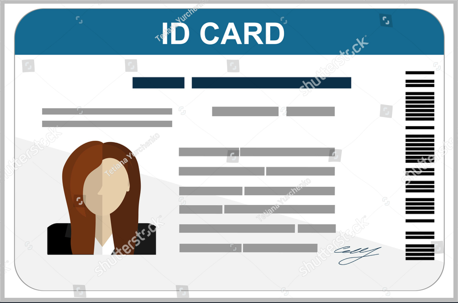43+ Professional Id Card Designs – Psd, Eps, Ai, Word | Free For Faculty Id Card Template