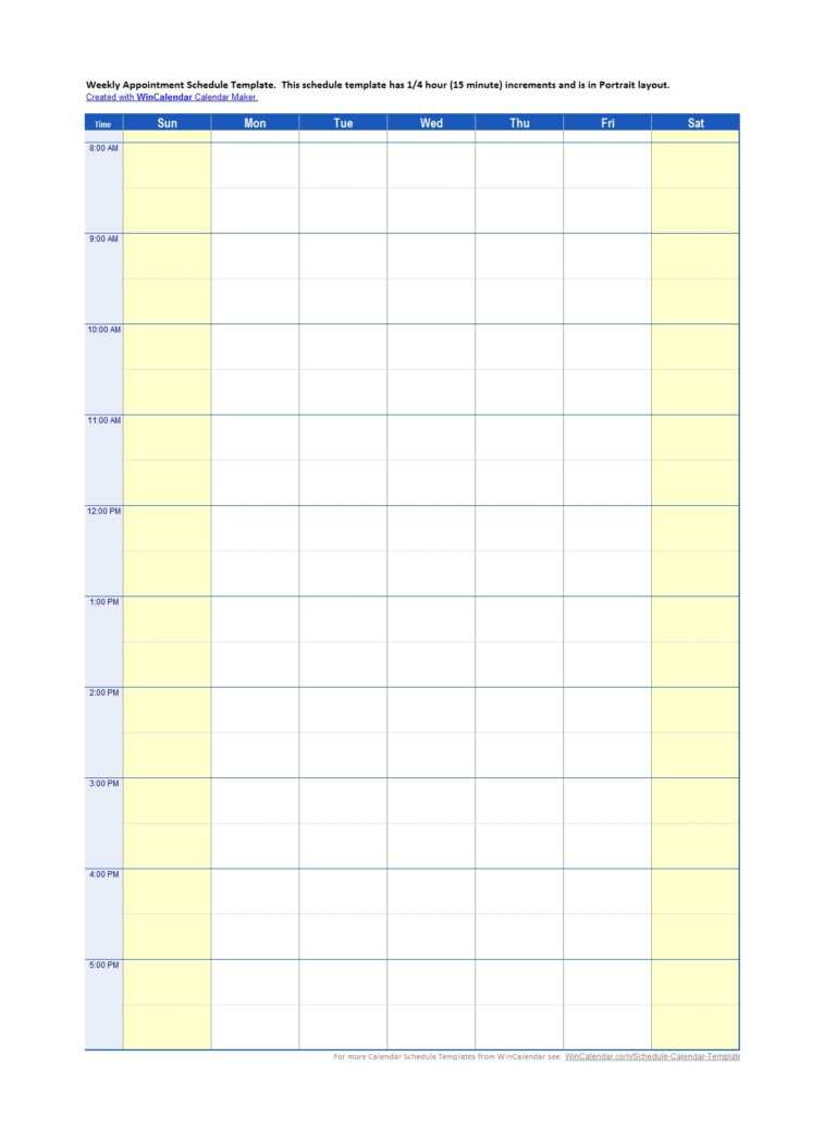 45 Printable Appointment Schedule Templates [&amp; Appointment inside ...