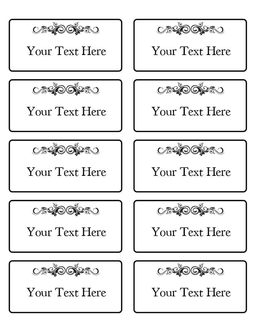 47 Free Name Tag + Badge Templates ᐅ Template Lab Pertaining To Visitor Badge Template Word