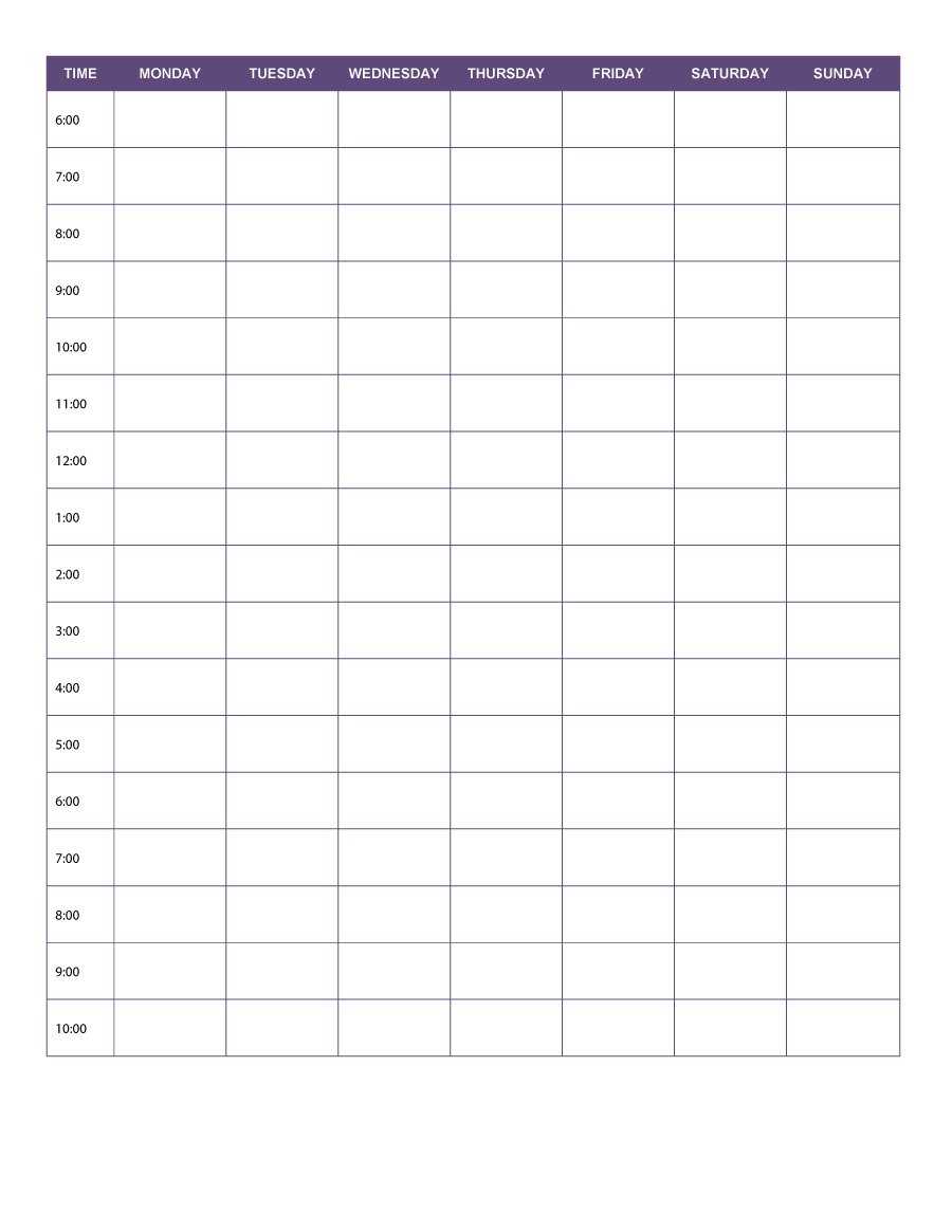 47 Printable Daily Planner Templates (Free In Word/excel/pdf) Within Printable Blank Daily Schedule Template