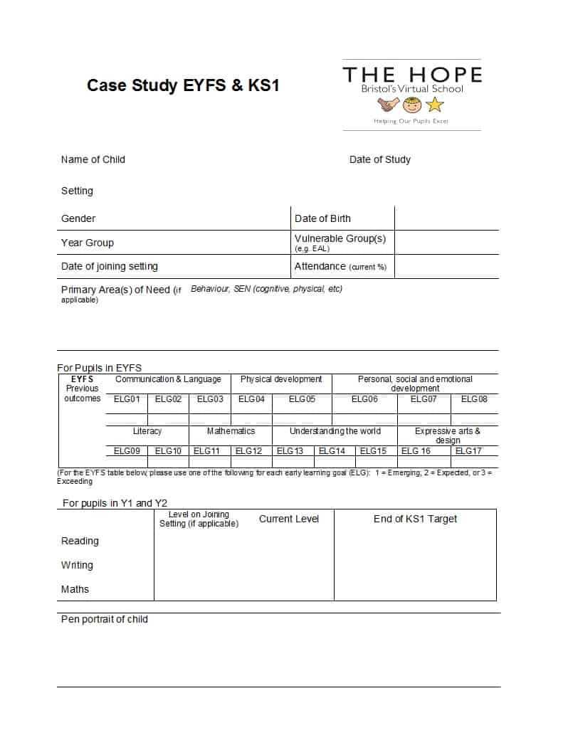 49 Free Case Study Templates ( + Case Study Format Examples + ) With Case Report Form Template