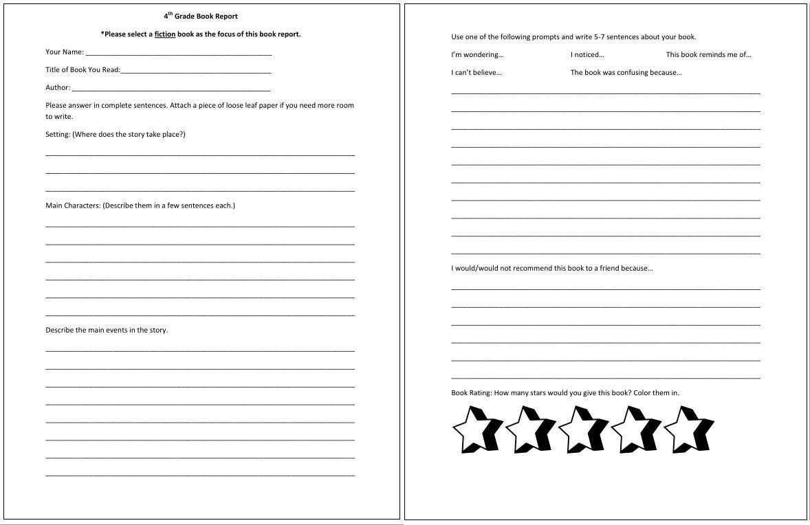 4Th Grade Book Report *pdf Alert* … | Book Reports | 4Th With 4Th Grade Book Report Template