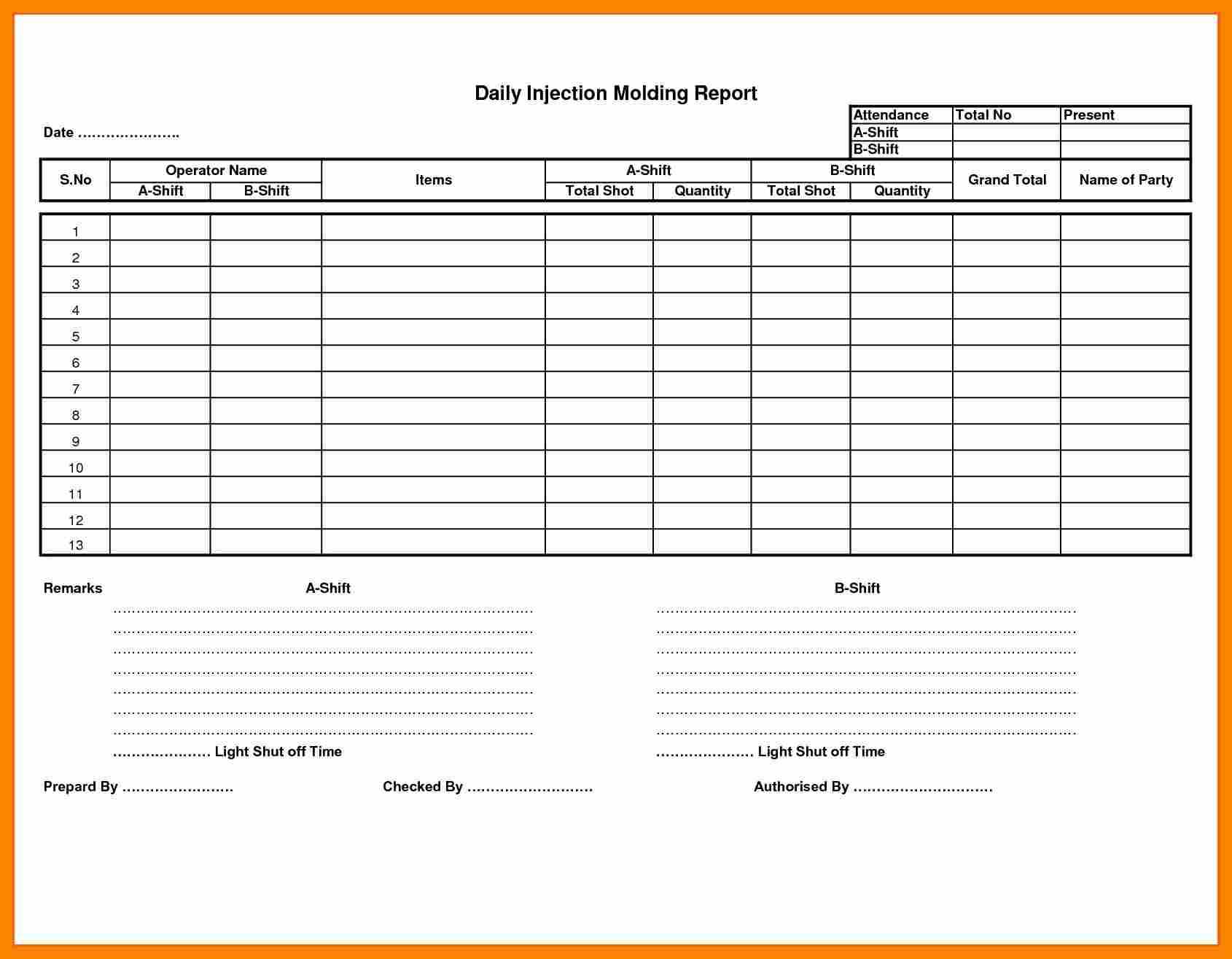5+ Daily Report Format | Lobo Development Within Employee Daily Report Template