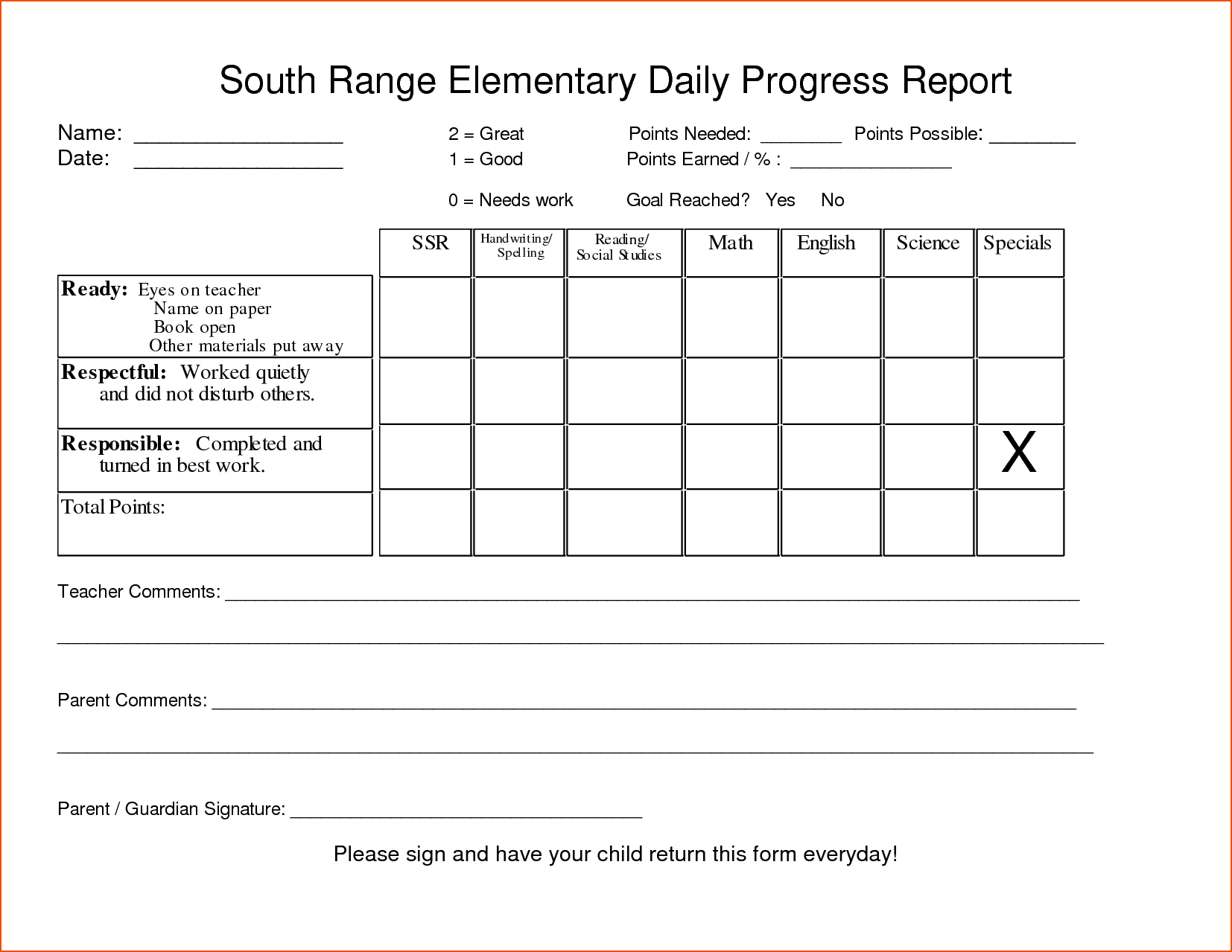 5+ Student Progress Report Template - Bookletemplate Inside Student Progress Report Template