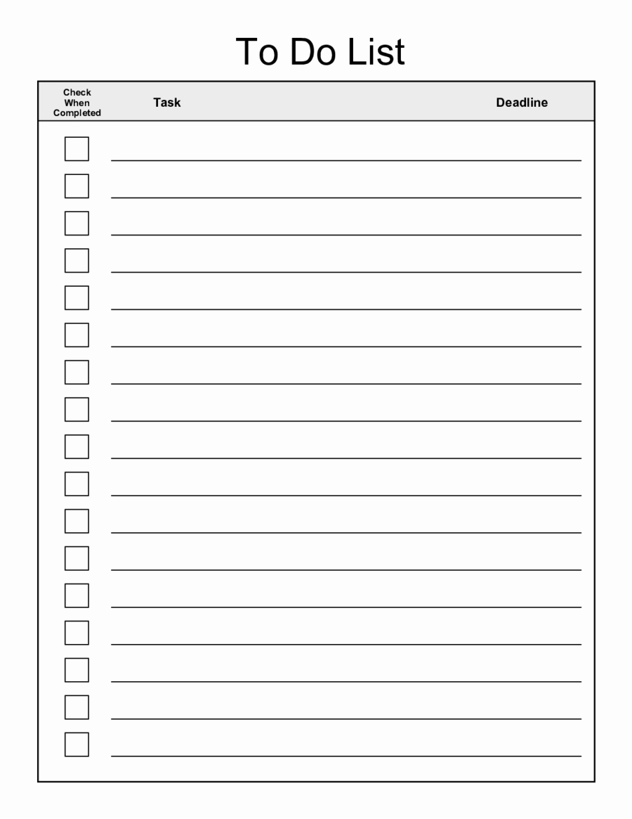50 Editable Checklist Template Word | Culturatti With Regard To Blank Checklist Template Word